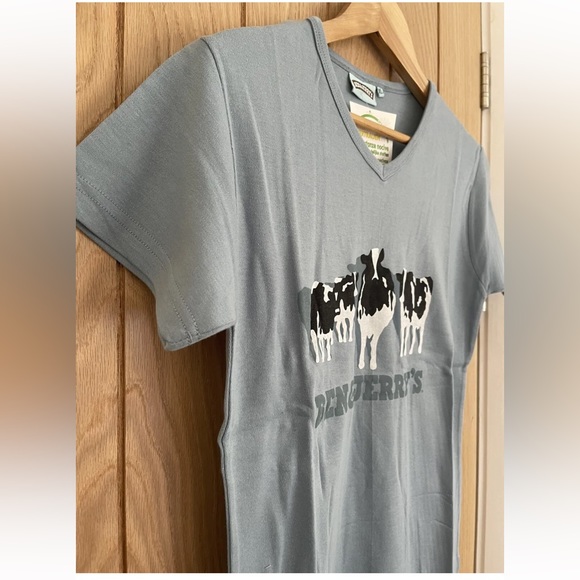 BEN & JERRY’S Ice Cream Rare Light Blue Cotton T-Shirt Size XL Brand New - Picture 2 of 4